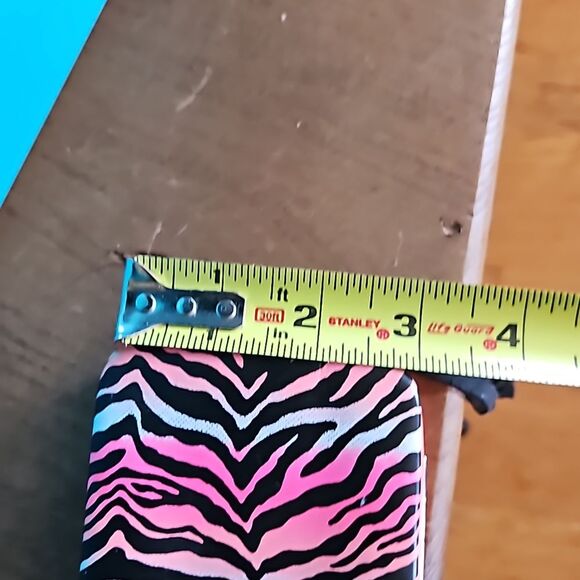 Justice Mini Purse Pink/White/Black Zebra Print Youth Crossbody Accessory OS - Picture 8 of 8